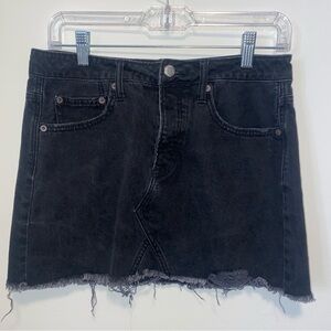 American Eagle Outfitters black denim skirt